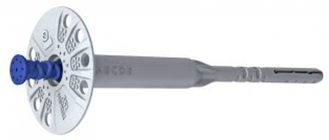RAWLPLUG R-TFIX 8M – Universālais Fasādes Izolācijas Dībelis 8mm ar Plastmasas Naglu
