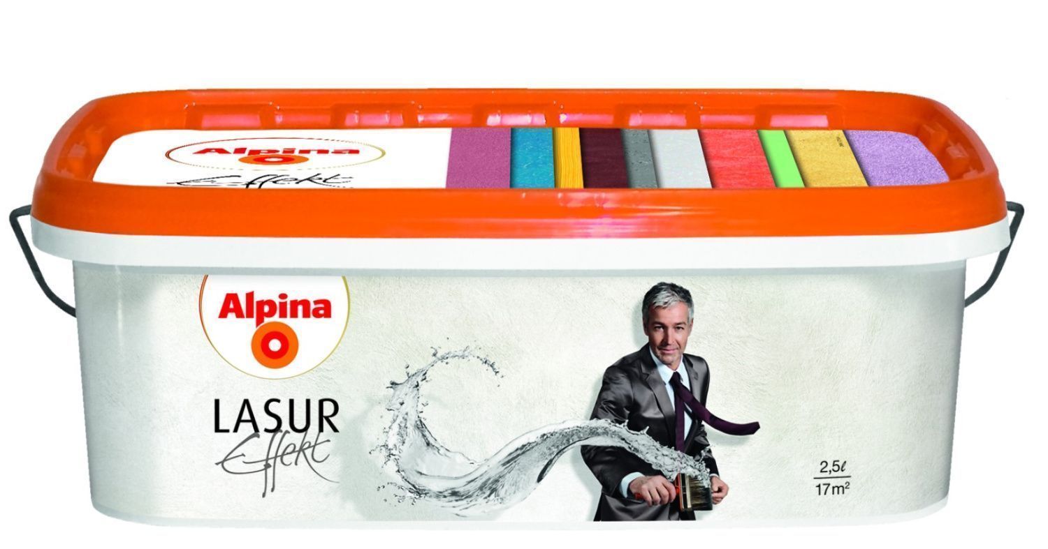  Alpina Lasur Effekt Glazūras Pārklājums Metāliskam Spīdumam