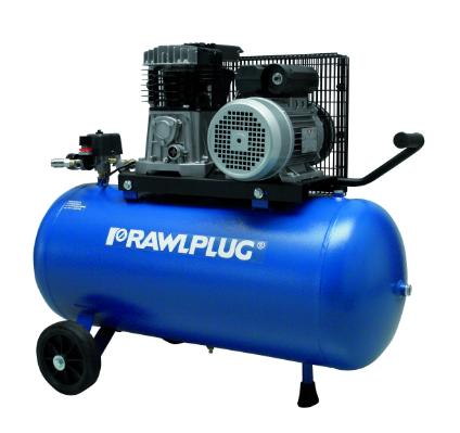 RAWLPLUG C100-P – 100L eļļas kompresors būvniecībai
