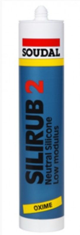 SOUDAL Silirub 2 Neitrāls Silikons, Caurspīdīgs