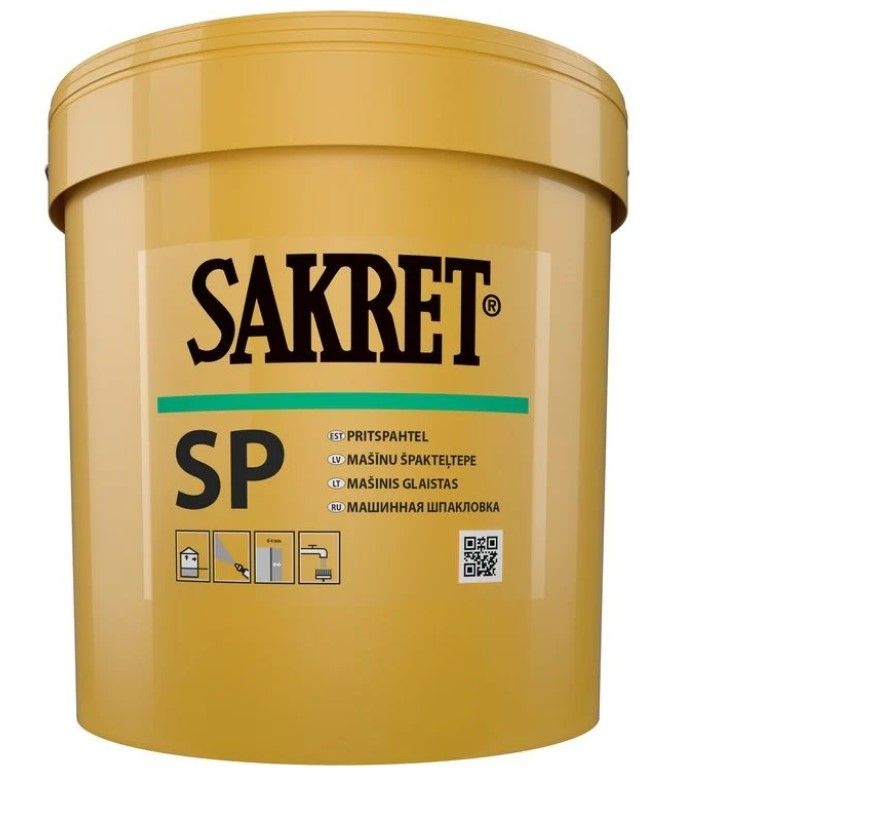 SAKRET SP Smalkā Mašīnšpaktele Sausām Telpām