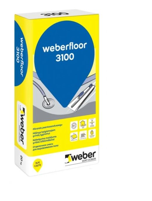 WEBER Floor 3100 Grīdas Izlīdzinātājs (0-10mm)