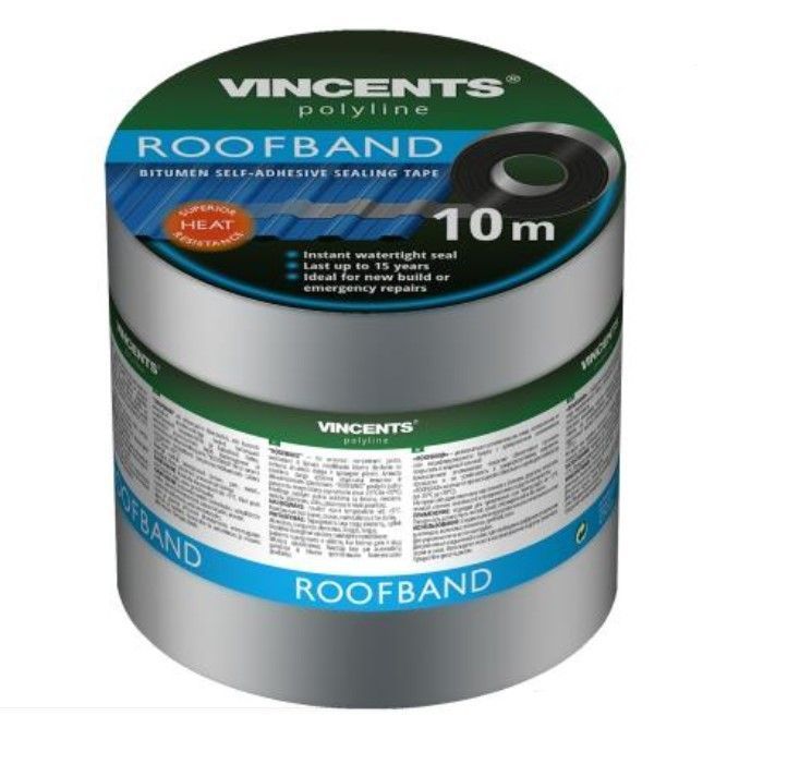 VINCENTS Roofband alumīnija lenta 10m