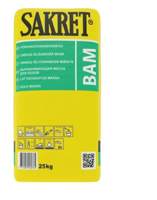 SAKRET BAM Grīdu Izlīdzinošā Masa